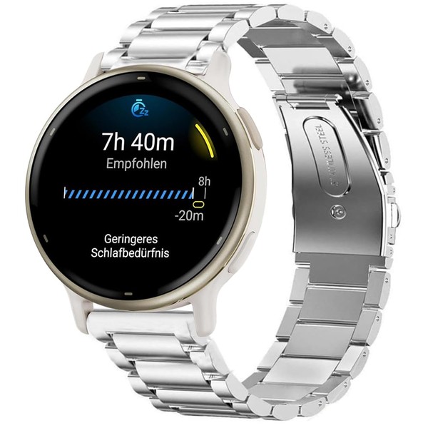 for Garmin vivoactive 5 Band, 20mm Quick Release Stainless Steel