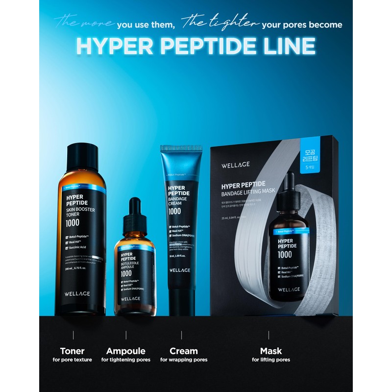 WELLAGE Hyper Peptide Bandage Lifting Mask – Korean Pore Lifting