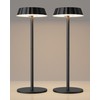 EppieBasic 2 Sets Portable Table Lamps, 5000mAh Battery Operated Cordless