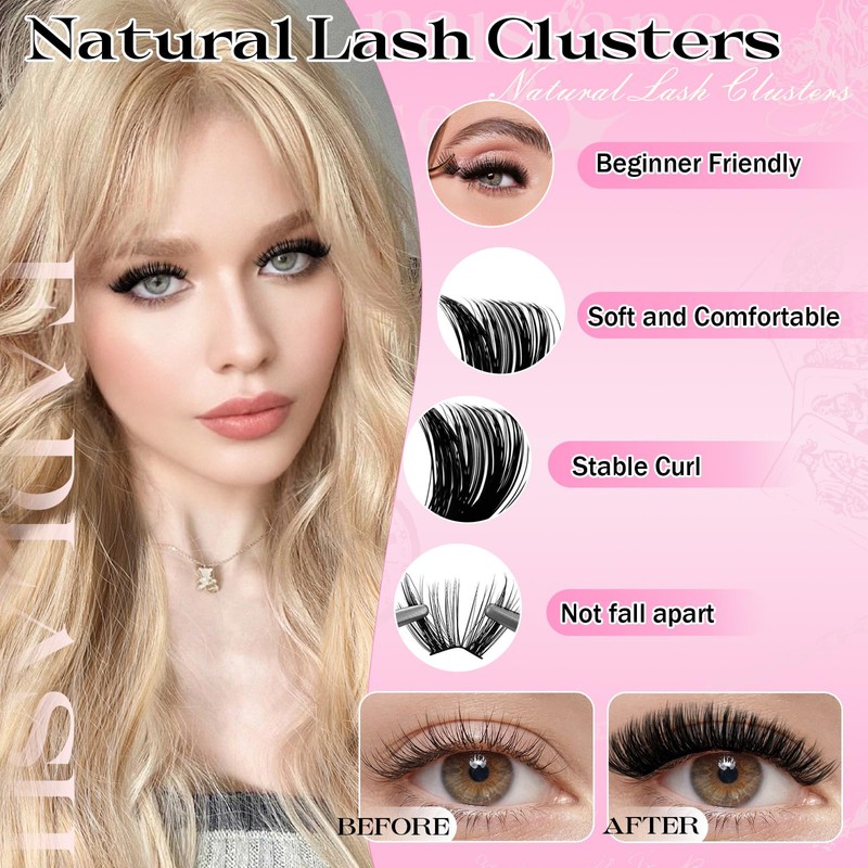 Fluffy Lash Clusters 60D 80D 100D 150D Volume Eyelash Clusters