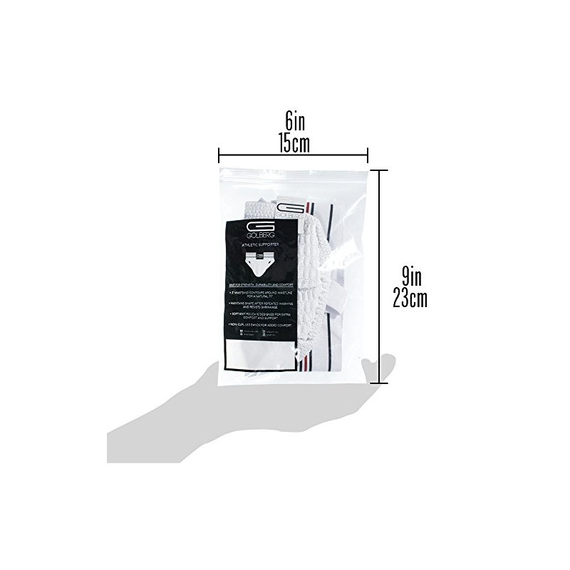 Golberg Athletic Supporter - (2 Pack, White, XX-Large)