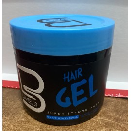 L3VEL3 Transparent Hair Styling GEL Super Strong Hold 16.9 Oz (Blue) - 1 EA