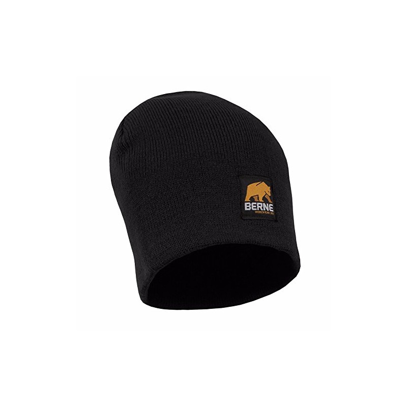 Berne Men's Heritage Knit Beanie, OSFA, Black