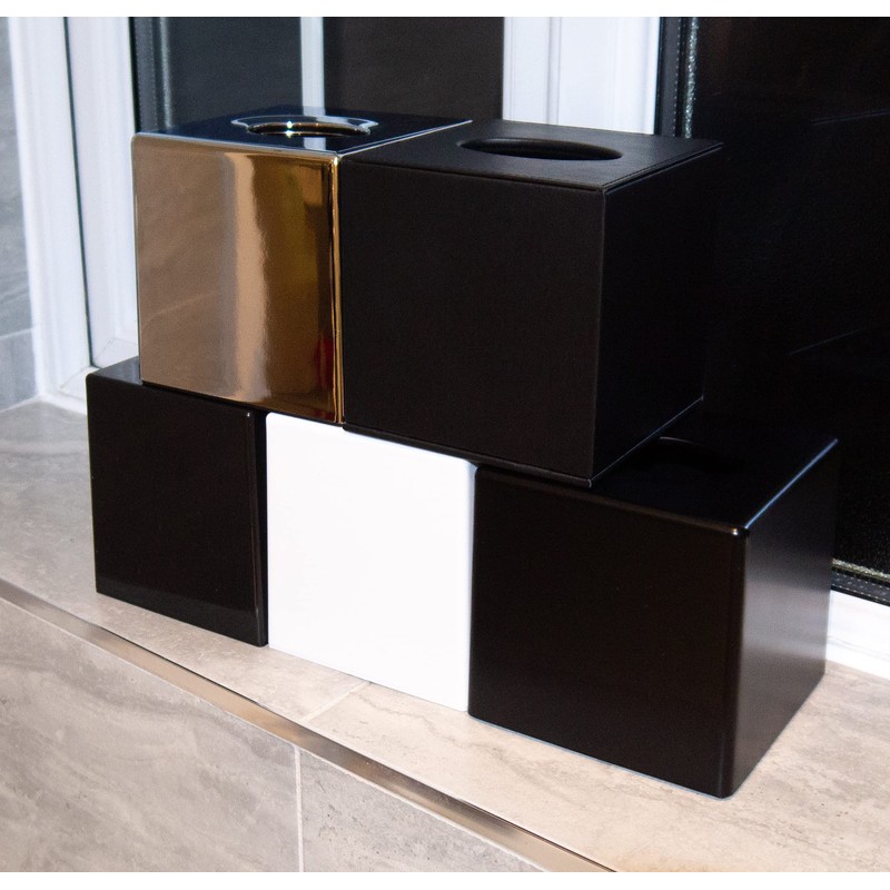 Mellcrest Cube Tissue Box Holders (Chrome)