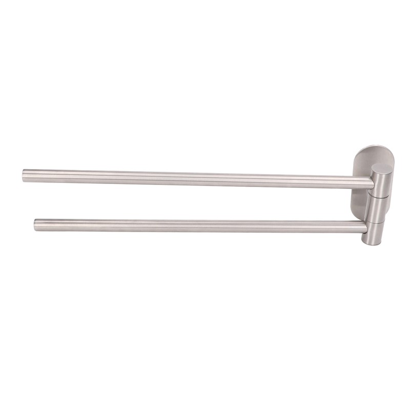 Stainless Steel Toilet Paper Bracket Single Seat 2 Poles Rotatable