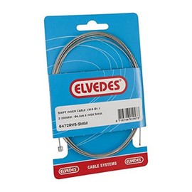 Elvedes Unisex – Erwachsene 19 Strands Schaltinnenzug, Schwarz, Ø 1.1 mm