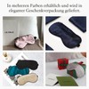 LILYSILK 100% Pure Silk Sleeping Mask Blindfold Natural Silk Filled