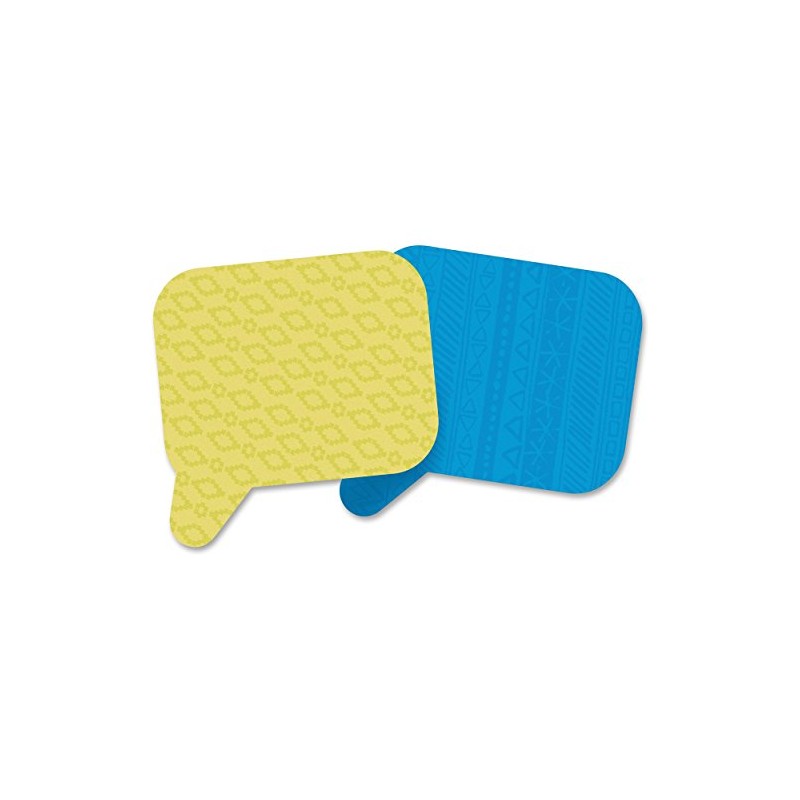 Post it 7350-blb 3" Yellow and Blue Bubble Super Sticky