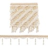 PH PandaHall 12 Yards Pearl Fringe Trim 3 3/4 Inch