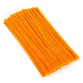 Pipe Cleaners, 100 Pieces Golden Yellow Chenille Stems Craft, 12 inch Long Fluffy Pipe Cleaners for Creative DIY Art Craft Projects, Home Decoration Supplies (6 mm x 30 cm, Golden Yellow)