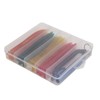 65pcs/box Soft Worm Bait Fishing Lures Kit with Rubber O