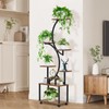 MUWEIQI Plant Rack With Growth Light,Plant Shelf Indoor,Tall Plant Stand,Plant