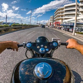 Internal Throttle KIT for 1" Handlebars - Needle and Ball Bearing Construction with Spring-Assisted Return - Custom Harley Bobber Chopper Cafe Racer