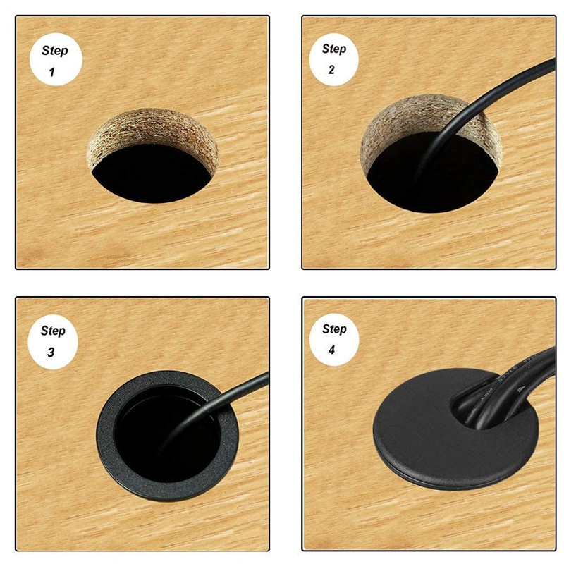 Bestgle Wire Hole Cap 60mm Cable Hole Cover Round Rustic