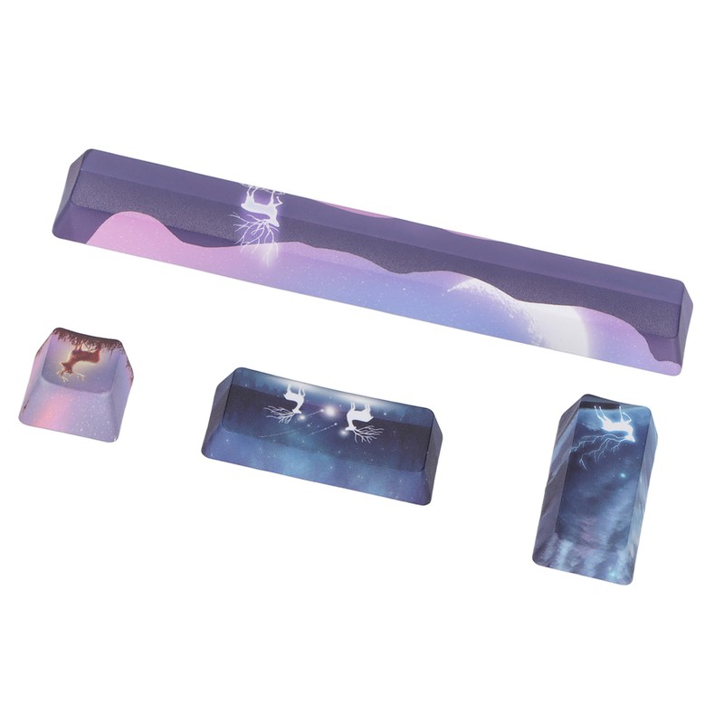 Keycap 4 Keys Elk Pattern Design Space ESC Enter Numpad