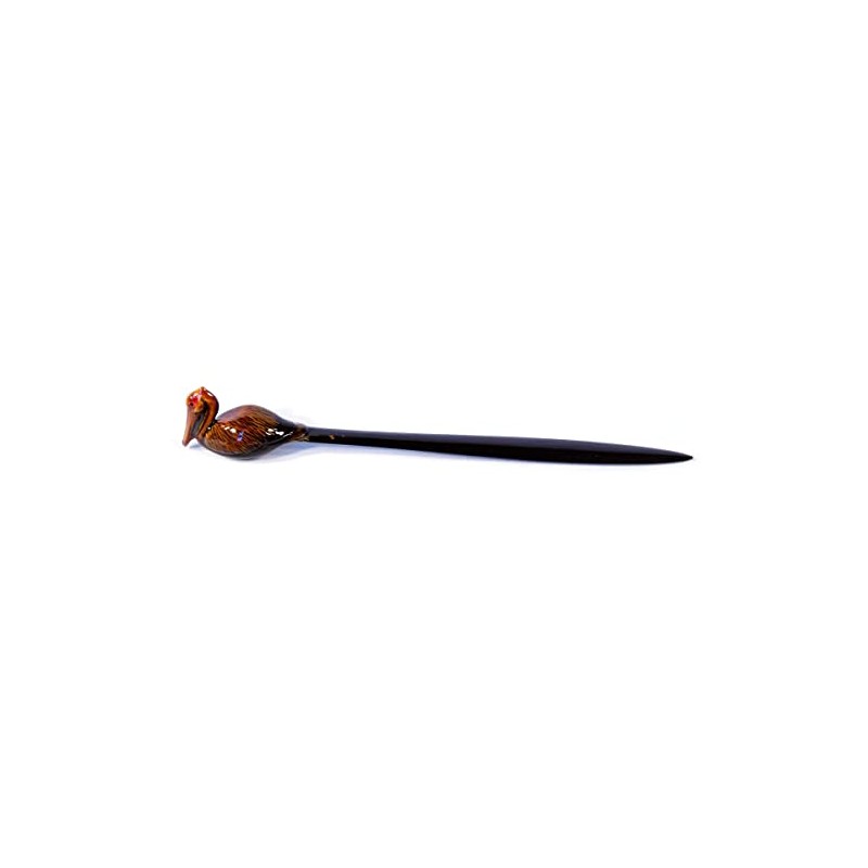LX Hand Painted Dark Pelican Bird Letter Opener