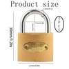 MeiyiZheng 3-Pack 20mm Small Brass Padlocks with 9 Keys –