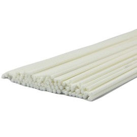 50pcs Fibre Reed Diffuser Sticks, DIY Home Fragrance Scented Oil Sticks(12" x 4mm, White)