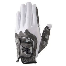 LEZAX Golf Gloves, Tohoku Rakuten Golden Eagles One Size Golf Gloves, Men's, Camo Gray x White
