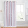 NICETOWN Pink & Grey Ombre Blackout Curtains for Kid Girls