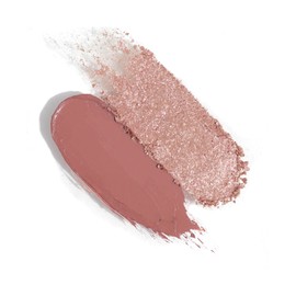 Wander Beauty Double Date Eye Shadow Duo - Eye Candy/Crush (Rose Gold Shimmer + Muted Mauve Cream) - High Pigment Eye Shadow Palette - Satin Shimmer Eyeshadow - Eye Makeup With Vitamin E - 0.07 oz