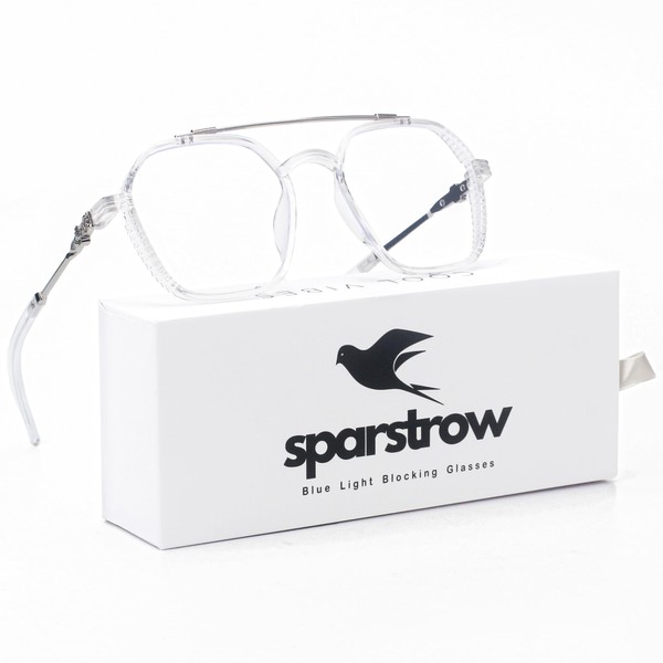 Oversized Aviator Blue Light Blocking Glasses for Men & Women