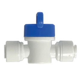 Filtration Warehouse - Quick Connect 1/4 Inch Shut Off Valve - Speedfit Ball Valve Plumbing Fitting - With Locking Clips - Part SOVFW141P - Compatible with PPSV040808WP (1)