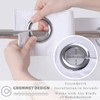 Ecoehoe 48" W x74“ L Hook Free Fabric Stall Shower