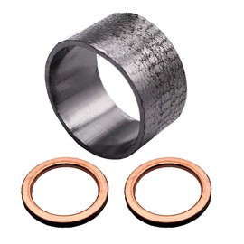 GSKMOTOR Exhaust Pipe Muffler Gaskets for 2004-2007 Yamaha Rhino 660 Yxr660F 4X4