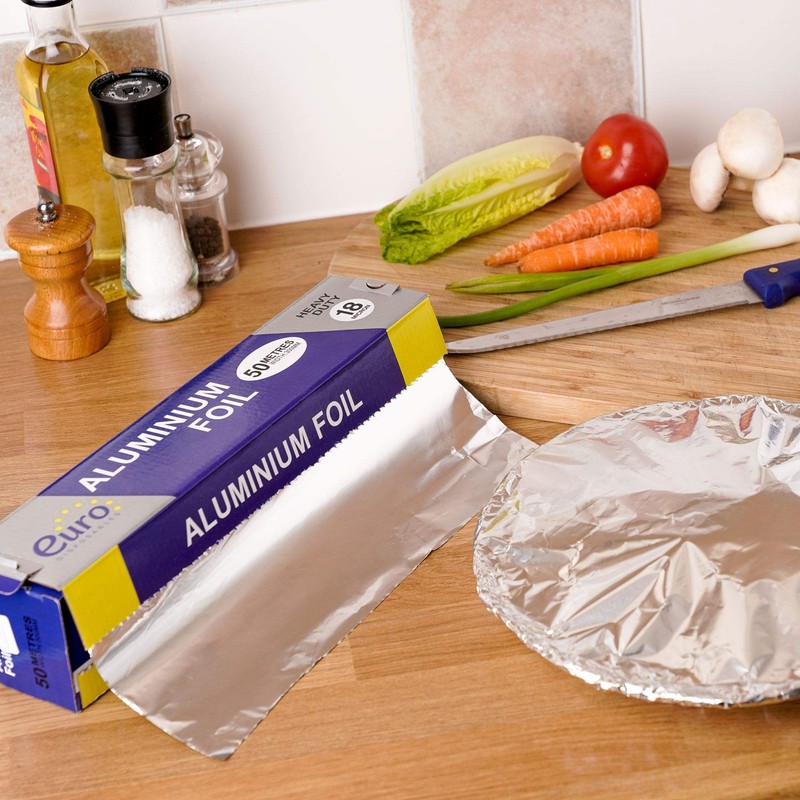 50 Meter Aluminum Silver Foil Paper Wrap for Cooking ~