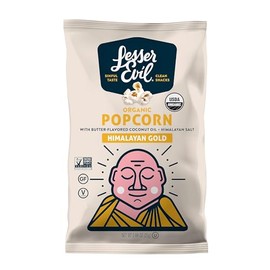 Lesser Evil LSN00691 Organic Popcorn, Himalayan Gold, 0.88 oz., 18/Carton
