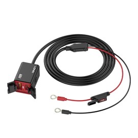 60 W Motorcycle USB Socket 12 V, IP66 Waterproof Motorcycle Charger with Overcharge and Undervoltage Protection, QC 3.0 USB-A and PD 3.0 Type-C Socket for 12 V ~ 24 V Motorcycle Motorhome