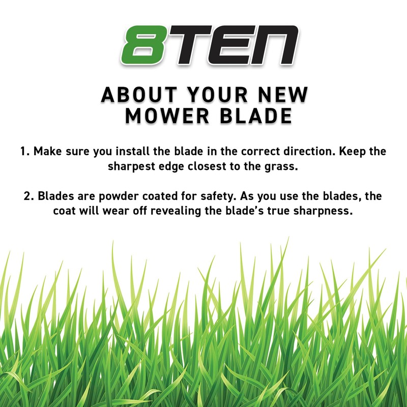 8TEN LawnRAZOR Blade Set for Bad Boy MZ Magnum CZT