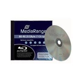 MEDIARANGE MR491 JewelCase BD-RE Blanks (25 GB, 2x Speed)