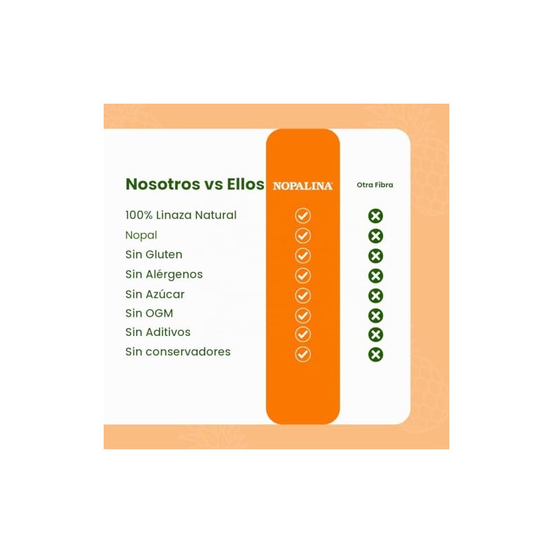 Nopalina Piña 454 g Suplemento Alimenticio de Fibra con Linaza