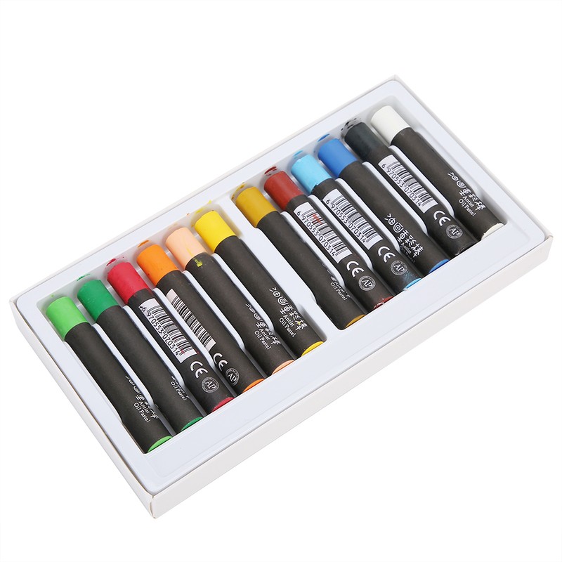 Oil Pastel Round Crayon Painting Stick Drawing Pen Children Stationery