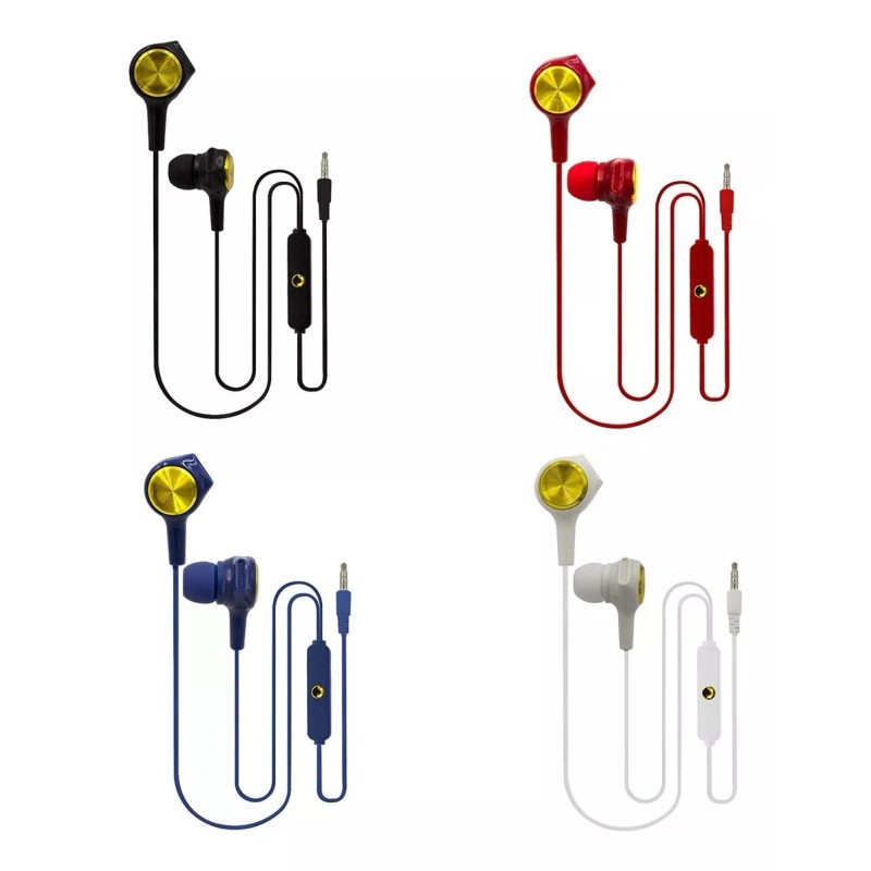 Maíz Audifonos Alambricos Manos Libres Microfono In Ear Celular Color