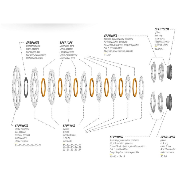 Miche Primato 11 Speed Cassette, Shimano, 11/23t