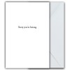 On The Ceiling, Sorry you're Leaving Card, Sorry to see