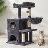 Keygarzone Multi-Level Cat Tree Tower for Large Cats with Scratching