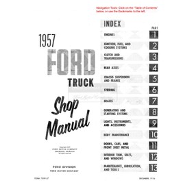 bishko automotive literature - Shop Service Repair Manual CD Engine Drivetrain Electrical OEM for The 1957 Ford Truck
