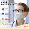 KN95 Face Mask Disposable Adults - 100 Pack Adjustable KN95