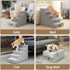 EHEYCIGA Dog Stairs for High Bed 22.5" H, 5-Step Dog