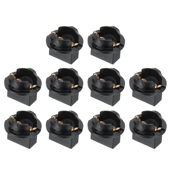 PATIKIL T10 Twist Lock Socket, 10pcs Instrument Panel Dash Light