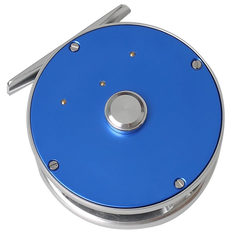 Vintage Classic Fly Fishing Reel,Right/Left Handle Position, Fly Reel (Blue,