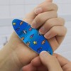 Pixel Tropical Ocean Fish Pattern Double-Sided Oval Nail File Emery