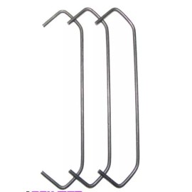 TRUXX Mfg. 100 Pack Powder Coating Metal V Hooks Hangers - 9 inch 0.062" Wire  - HV062-09