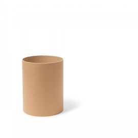Modulor Waste Paper Bin Made of Sturdy Hard Paper for Office, Study, Children's Room, Diameter 23 cm, Volume 12 L, Brown