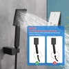 Taplong Matte Black Handheld Shower Head Set, Wall Mount Hand
