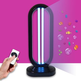 Uvlizer - UV Light Sanitizer & Ultraviolet Disinfection Lamp for Home, Room, Office, Kitchen (UVC Cleaning Device with Remote Control | Kill Germs, Bacteria, Viruses, Bed Bug, Dust Mites | US Support)